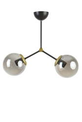 Romeo Modern Design Wohnzimmer Küche Schwarz Farbe Antik Detaillierter Rauchglas 2-teiliger Kronleuchter JLT01 - Modavize