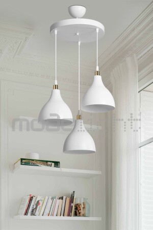 MNZ-Ronda 3-piece Chandelier White / Living Room - Living Room - غرفة الأطفال - غرفة الطعام - المطبخ - المدخل - القاعة TYC00518416772 - Modelight