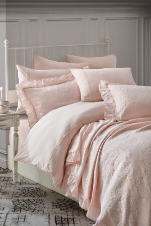 Rosaline Double Bedspread Powder - İyi Geceler İstanbul