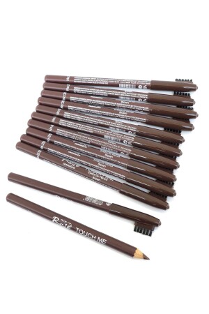 Rose 12 Pieces Comb Eyebrow Pencil Brown - Roesıa Rose Cosmetics