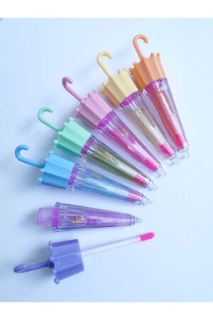 Rose 6-Piece Umbrella Model Glitter Lip Gloss - Lip Gloss - Roesıa Rose Cosmetics