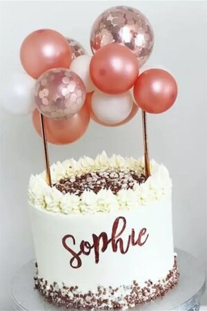 Rose Balloon Cake Decoration - Le Mabelle