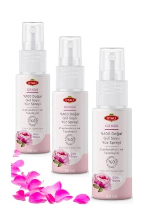 Rose Cure 100% Natural Rose Water Spray 50ml 3 Pieces Ln-71683 LN-71683 - Otacı