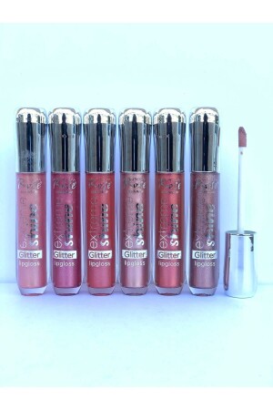 Rose Extreme Shine 6-pack Glitter Lip Gloss - Glitter Plumber Lip Gloss - Roesıa Rose Cosmetics