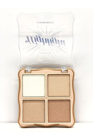 MNZ-Rose Highlight V Face 4-piece Illuminator - 4 ألوان لقطة الضوء - Roesıa Rose Cosmetics