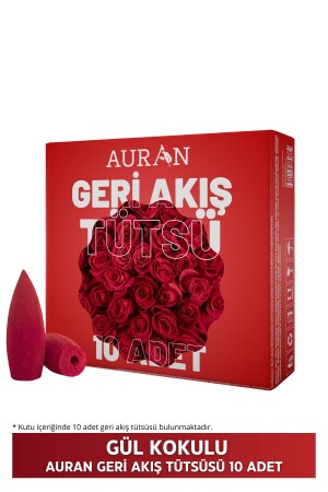 Rose Scented Backflow Incense conical Incense Rose Backflow Incense Cones 10Pcs AuranIncenseCones01 - AURAN