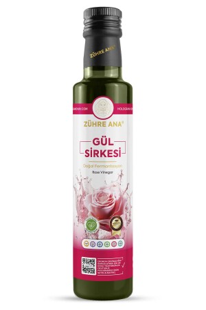 Rose Vinegar Natural Fermentation Rose Vinegar 500 ml - Zühre Ana