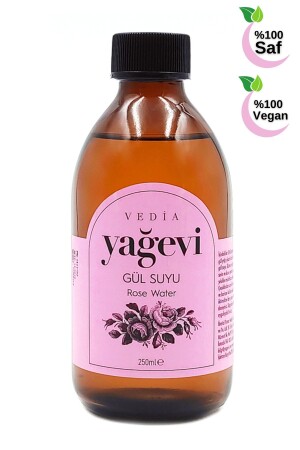 Rose Water 250 ml - Pure Full Fat Rose Tonic TYGKD2022020 - Yağevi