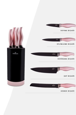 Rosegold 6 Piece Knife Set 153. 03. 07. 4567 - Karaca