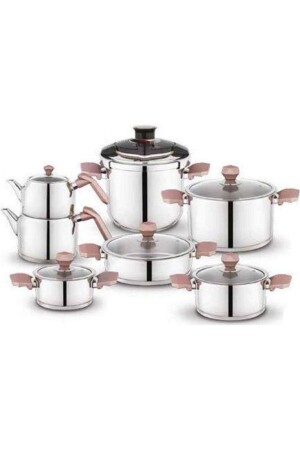 Roségoldenes Honor Steel Mitgift-Set, 14-teilig, SHF-HNR14PRC-GUL01 - Schafer