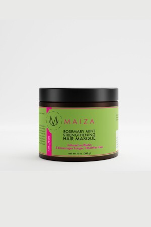 Rosemary Mint Strengthening Hair Mask - Rosemary Mint Strengthening Hair Mask 340 ml - Maiza