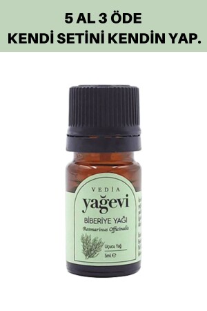 Rosemary Oil 5 ml - Pure Rosemary Essential Oil - Yağevi