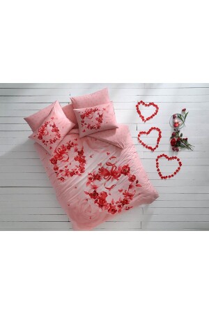 Roses Ranforce Double Duvet Cover Set Pink TYC00255607771 - Taç