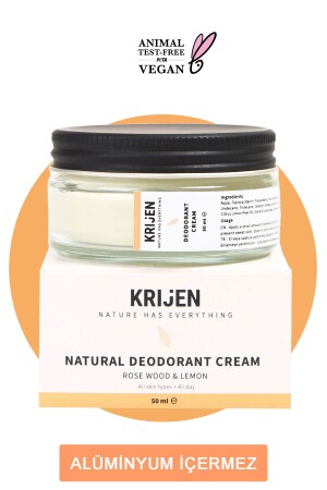 Rosewood & Lemon Cream Deodorant 50 ml KRMDEOGÜL - Krijen