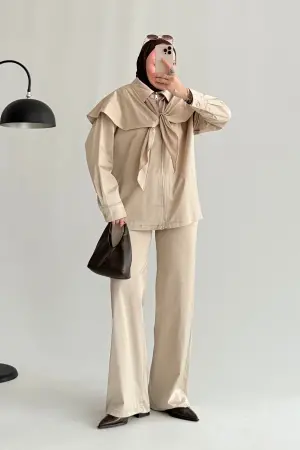 Rosso Premium Saten Ceket Takım Taş - Nuuwears