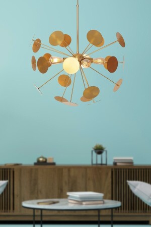 Rosso Yellow Metal Body Design Luxury Chandelier LZRNAVZ05 - Luzarana