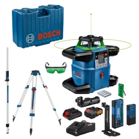 Rotary laser level BOSCH GRL 650 CHVG, LR65 G with accessories - Bosch