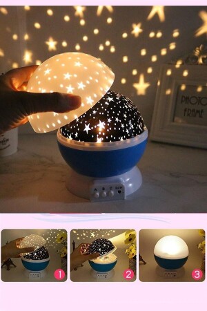Rotating Colorful Star Master Starry Sky Projection Night Light Table Lamp - Ferminex