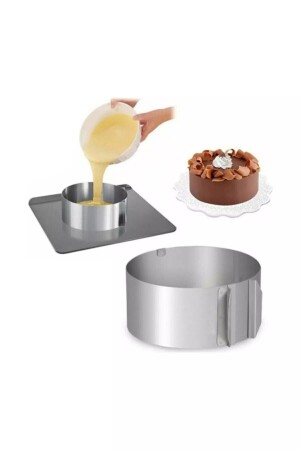 Round Adjustable Cake Cake Sponge Cake Mold Adjustable Circle - Ekin Pastry