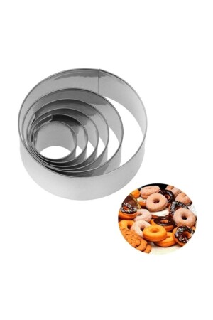 Round Cookie Mold 6 pieces - Nar Kalıp
