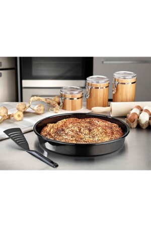 Round Enamel Baking Tray Large Size - 36 Cm NS36 - Nüsse