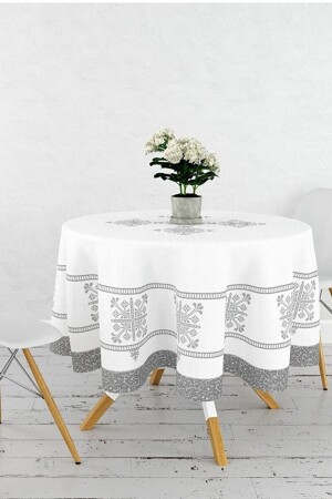 Round Tablecloth Digital Printed - Çt Çeyizci Tekstil