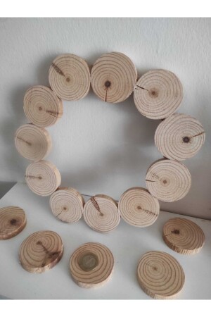 Round Tree Slice Log Slice 20 Pieces - Marangozi