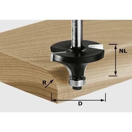 Rounding cutter FESTOOL HW S12 D63/32/R25, shank 12 mm - FESTOOL