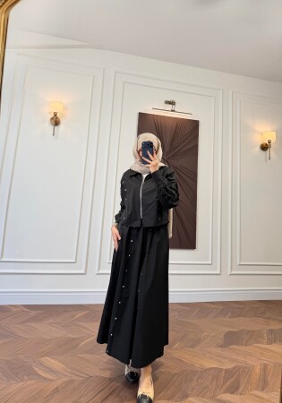 Rovena Skirt Set - Black - Duendeca