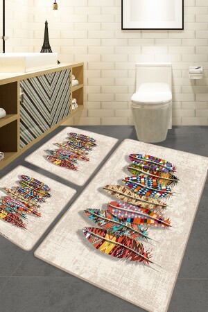 Rovny 3 Lü Set Banyo Halısı Djt - Chilai Home