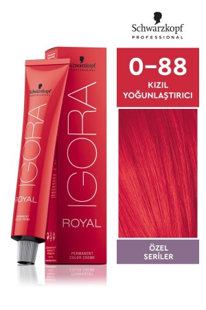 Royal 0-88 Kızıl Yoğunlaştırıcı Saç Boyası 60 ml - Igora