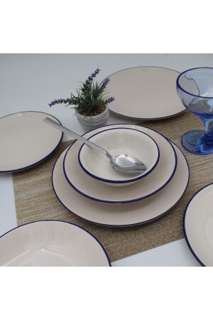 Royal 24 Piece Dinner Set for 6 People - Cobalt Mesh ARN24PRCYT90 - Arna Porselen