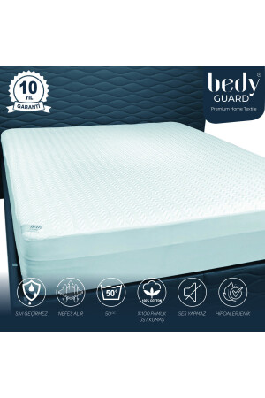 Royal 300 g/m² gesteppter, flüssigkeitsdichter Matratzenschoner. Matratzenschoner ROYAL100 - BEDY GUARD