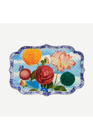 Royal Blue Porcelain Tray 26 Cm 51018018 - Pip Studio