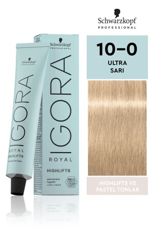 Royal Highlifts Pastel Tones 10-0 Ultra Blonde Hair Dye 60ml - Igora