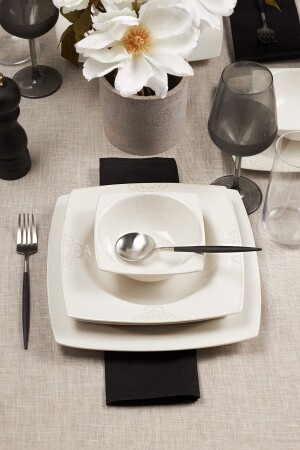 Royal Lace 24 Piece Porcelain Dinner Set for 6 Persons 153. 01. 05. 4036 - Karaca