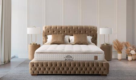 Royal Luis Base + Headboard + Mattress - Cadde Yıldız