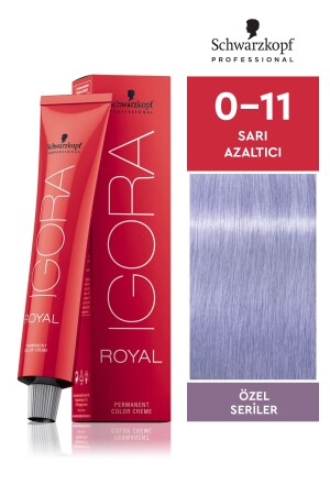 Royal Özel Seriler 0-11 Sarı Azaltıcı Saç Boyası 60ml - Igora