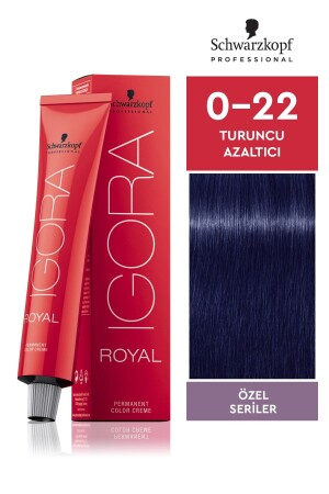 Royal Özel Seriler 0-22 Turuncu Azaltıcı Saç Boyası 60ml - Igora