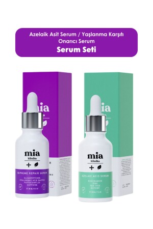 Azelainsäure hilft bei der Entfernung von Rosacea, Akne und Mitessern / Anti-Aging-Reparaturserum 253528712 - mia klinika
