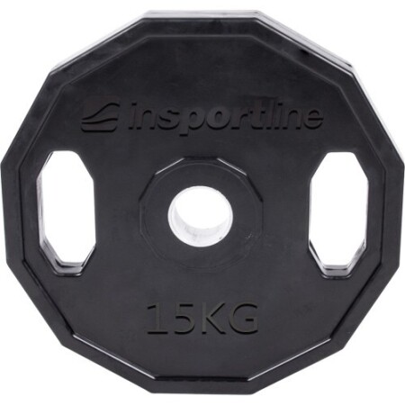 Rubber-Coated Olympic Weight Plate inSPORTline Ruberton 15 kg - inSPORTline
