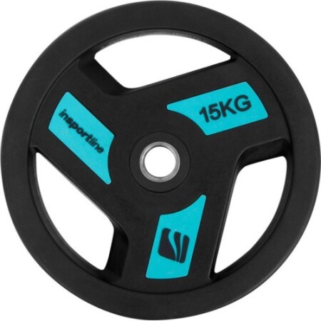 Rubber-Coated Weight Plate inSPORTline Herk 15 kg - inSPORTline