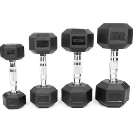 Rubberized dumbbell (1 pc.) - 35 kg - Proud