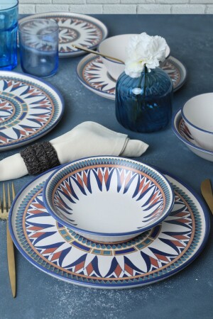 Ruby Dinner Set 24 Pieces for 6 Persons 20793-20794-20795 TY039124F022AD79M00MAET000 - Keramika