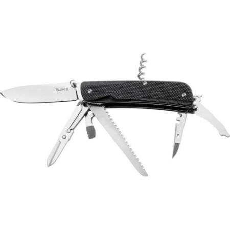 Ruike LD42-B çok fonksiyonlu cep bıçağı, siyah. - Ruike