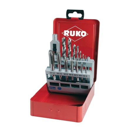 RUKO HSS Gewindebohrer-Set, 15-teilig - Ruko