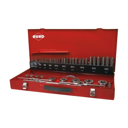 RUKO HSS tap and die set, 43 pieces - Ruko