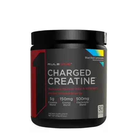 Rule1 Charged Creatin (270 g, Blue Raspberry Lemonade) - Rule1