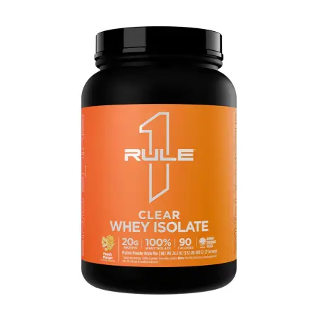 Rule1 Clear Whey Isolate (689 g, Peach Mango) - Rule1