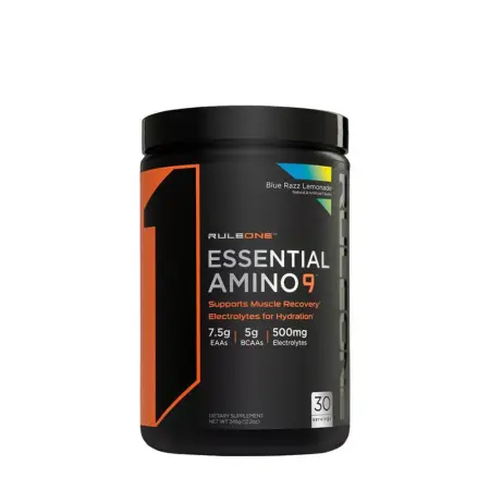 Rule1 Essential Amino 9 (345 g, Blue Razz Lemonade) - Rule1